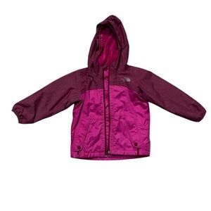 The North Face Magenta and Burgundy Hooded Jacket